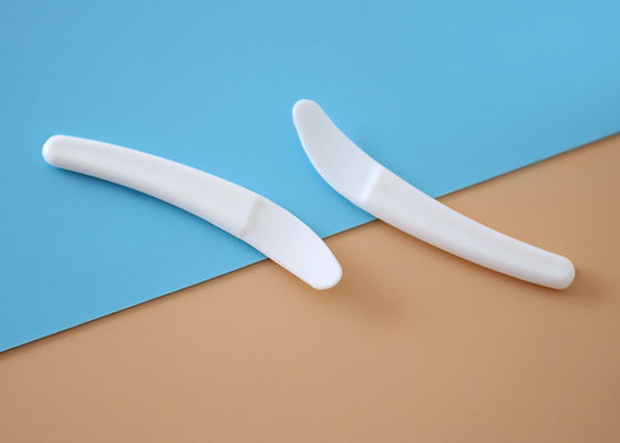 HDPP plástico cosmético espátula scoop 49,7 mm longitud pintura facial arcilla